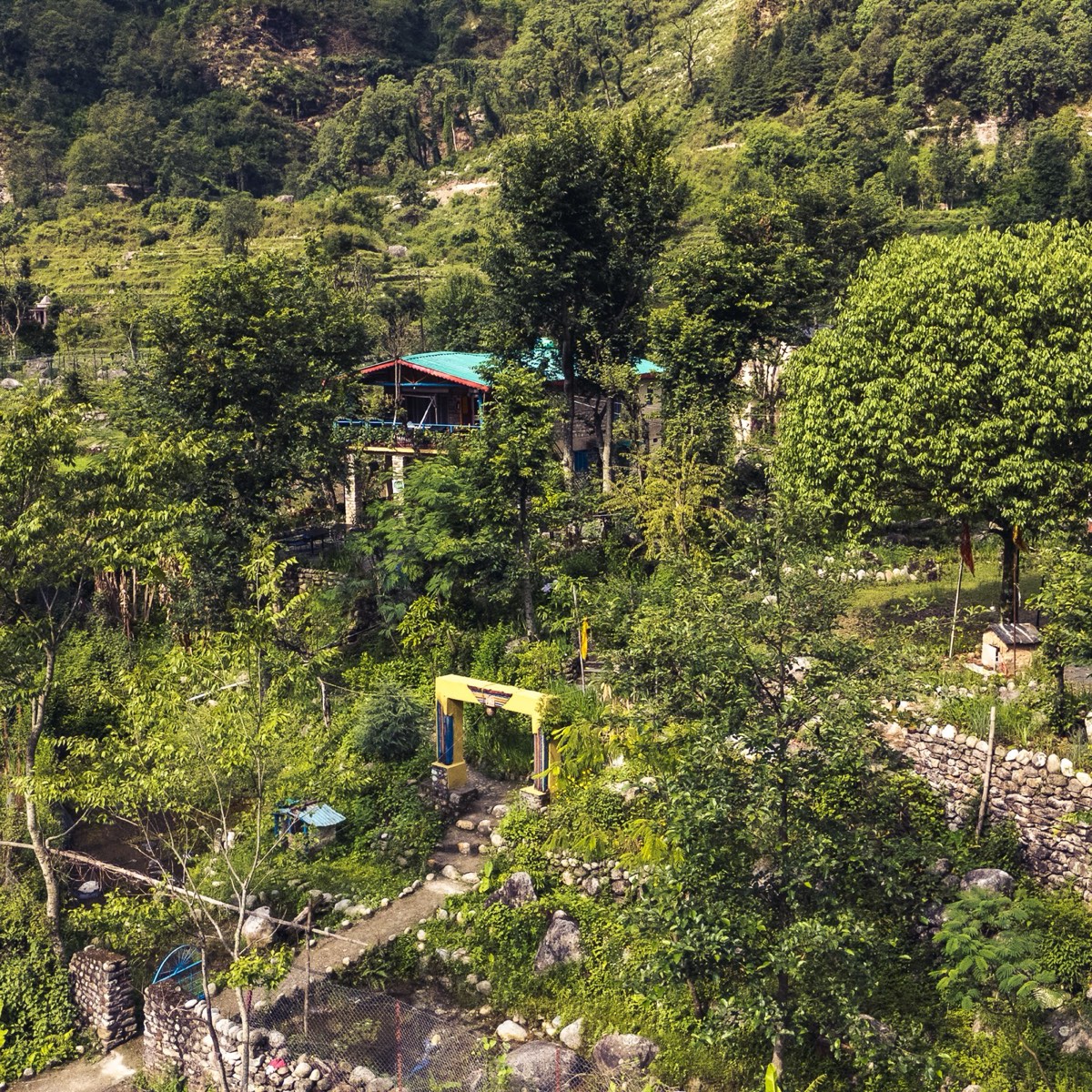 Himalayan village in Uttarakhand
